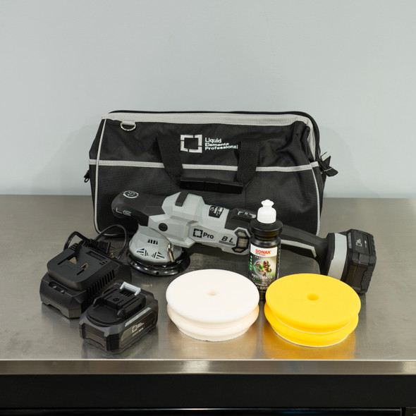 Liquid Elements A4500 Pro Cordless 5" Polisher Kit 1 | 4 Pads and Polish