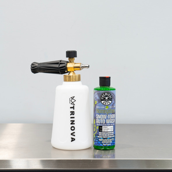 The Clean Garage | Trinova Foam Cannon & Chemical Guys Honey Dew Snow Foam Combo