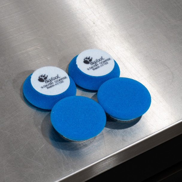 The Clean Garage | 2.75" Rupes iBrid Nano Pad Blue Foam Coarse | 4 Pack | For 2" Backing Plate