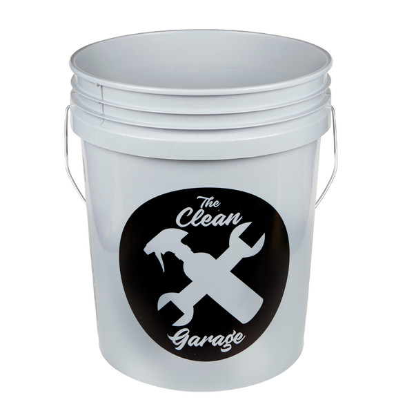 The Clean Garage 5 Gallon Bucket | Gray | Optional Insert and Lid