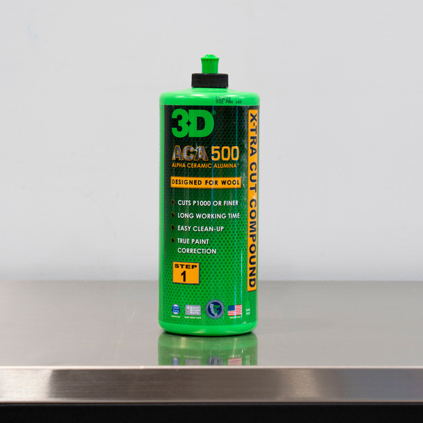 The Clean Garage | 3D ACA 500 X-Tra Cut Compound 32oz | Heavy Cutting Body Shop Safe