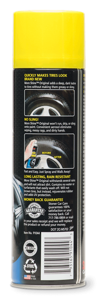 Clean Garage Stoner More Shine For Tires 12oz Aerosol | Spray on Tire Shine