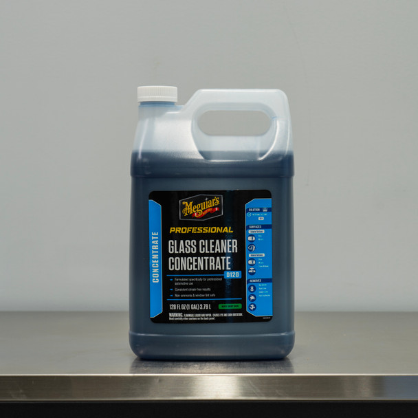 The Clean Garage | Meguiars D120 Glass Cleaner 1 Gallon | Concentrated D12001