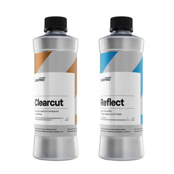 The Clean Garage CarPro ClearCut Compound and Reflect Polish Combo | 500ml Kit