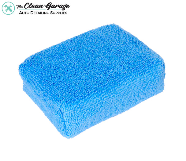 The Clean Garage Small Blue Microfiber Applicator - Wax Sealant Ceramic Coating