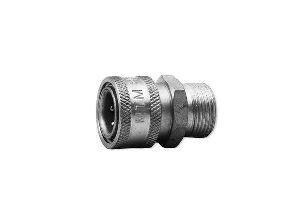 MTM M22 Male 15MM X 3/8" QC Coupler Hose | Stainless Steel