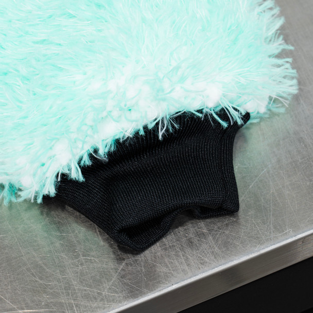 The Clean Garage Ultra Plush Korean Microfiber Wash Mitt Mint Green | 9" x 7"