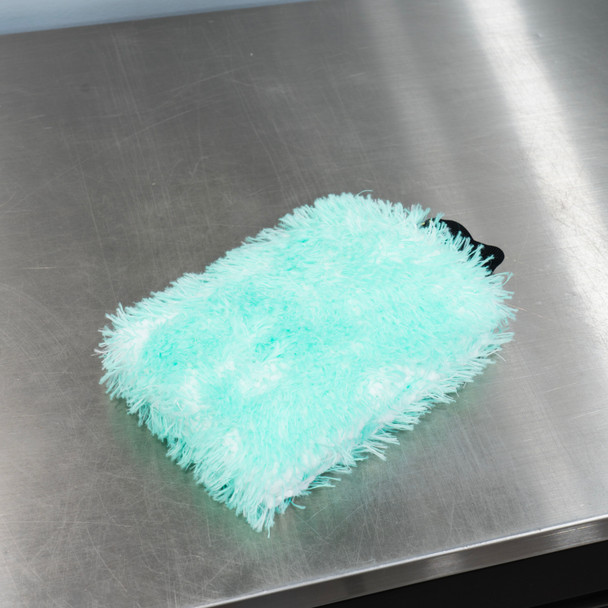 Ultra Plush Korean Microfiber Wash Mitt Mint Green | 4 Pack