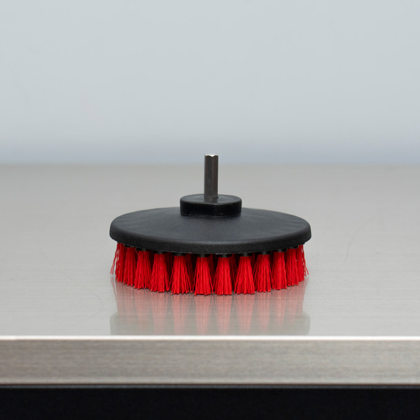 Carpet Cleaning Brush Drill Attachment | 5" Red Stiff