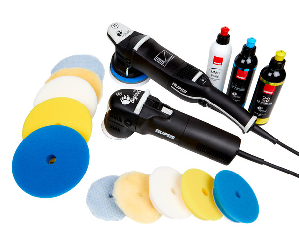 Clean Garage Rupes Paint Correction Starter Kit | LHR15 Mark III & LHR75E Polishers