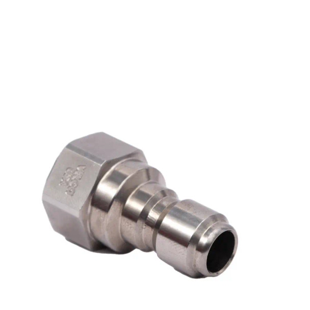 The Clean Garage Prima 3/8" Female Stainless Steel Quick Connect Plug NPT | Made in the USA