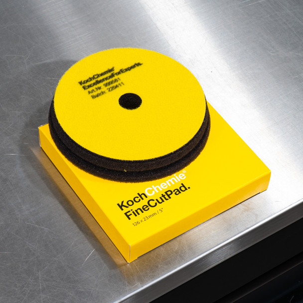 5" Koch Chemie Fine Cut Pad | Yellow Foam Medium Polishing | The Clean Garage