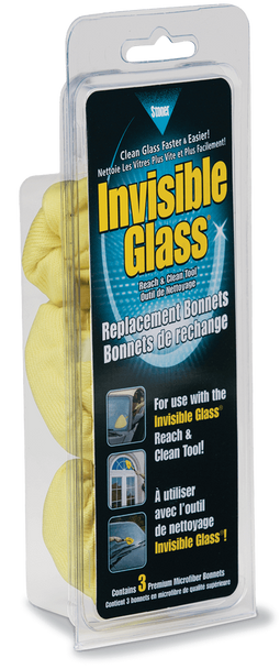 Stoner Invisible Glass Reach & Clean Tool Replacement Bonnets | Set of 3