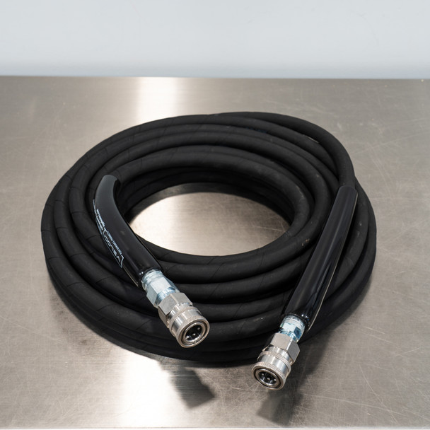 50' Kobrajet Pressure Washer Hose Black 3/8" | 50 Foot | Optional Quick Connects | The Clean Garage