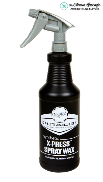 The Clean Garage Meguiar's D156 X-Press Spray Wax Bottle | 32oz Empty Bottle with Trigger