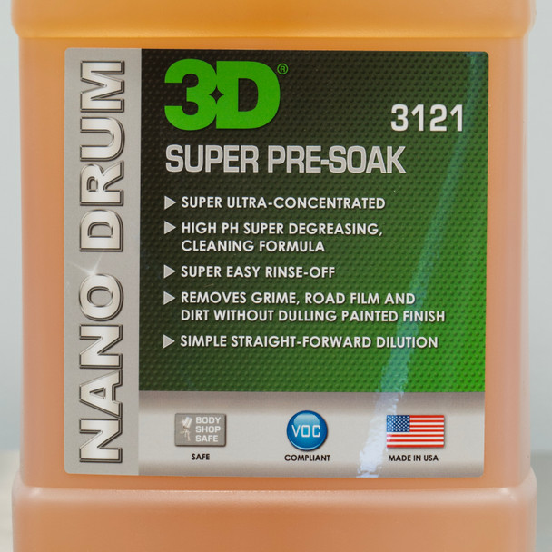 3D Super Pre-Soak Nano Pail 1 Gallon | Ultra Concentrated High PH Soap