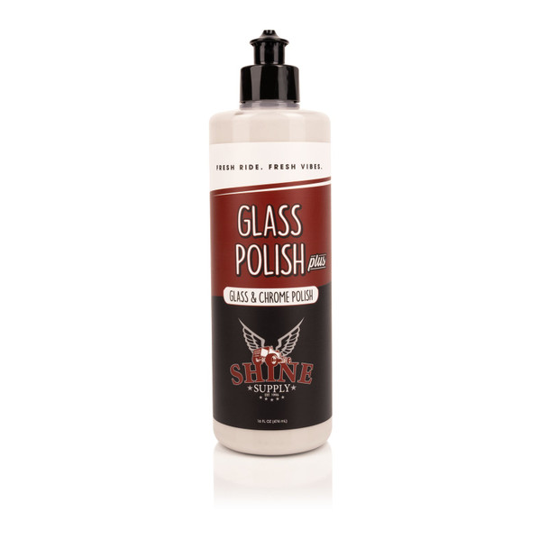 Shine Supply Glass Polish Plus 16oz | Window and Chrome Polish | The Clean Garage