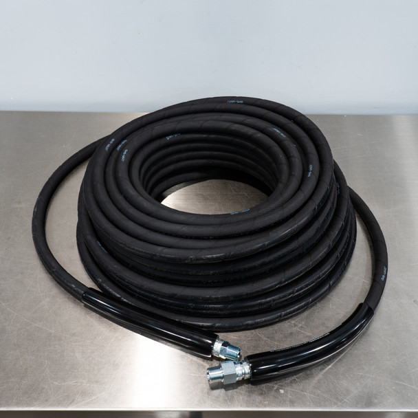 TCG 100' Kobrajet Pressure Washer Hose Black 3/8" | 100 Foot | Optional Quick Connects