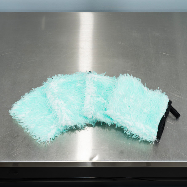 Mini Ultra Plush Microfiber Wheel Wash Mitt Mint Green | 4 Pack