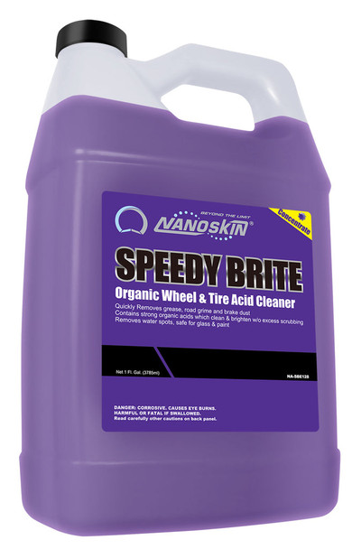 The Clean Garage Nanoskin Speedy Brite 1 Gallon | Organic Wheel & Tire Acid Cleaner