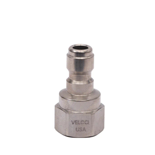 Prima 1/4" Female Stainless Steel Quick Connect Plug NPT | The Clean Garage
