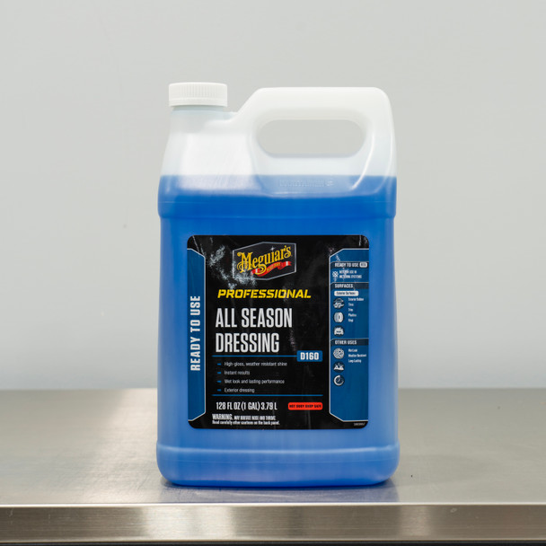 The Clean Garage | Meguiars D160 All Season Dressing 1 Gallon | Tire Trim Shine D16001