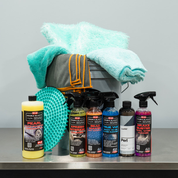 The Clean Garage Detailing Car Wash Bucket Kit | Safe For Ceramic Coatings and PPF 