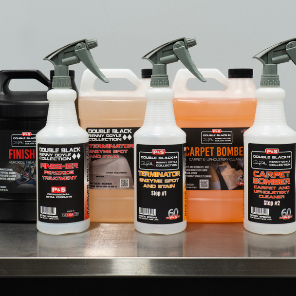 P&S Interior Cleaning 3 Step Gallon Kit | Terminator Carpet Bomber and Finisher