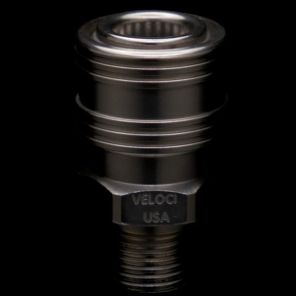 Prima 1/4" Male Stainless Steel Quick Connect Coupler NPT | Made in the USA | The Clean Garage
