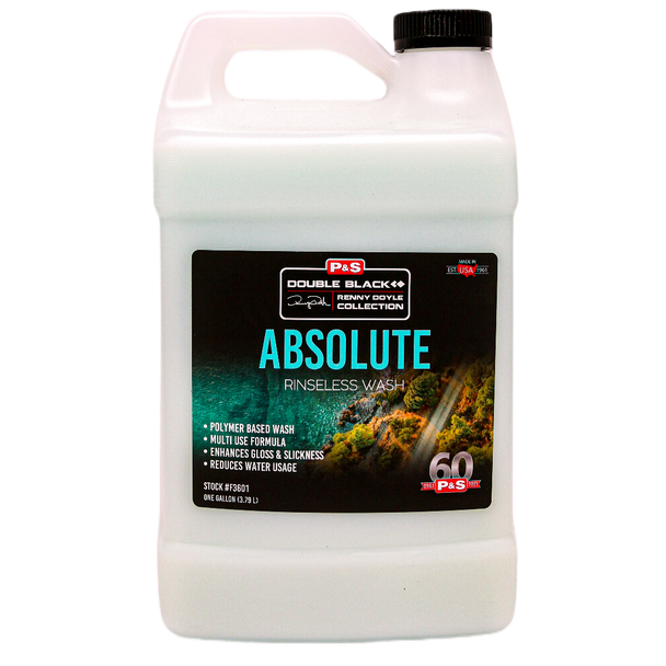 P&S Absolute Rinseless Wash 1 Gallon | Double Black Collection | The Clean Garage
