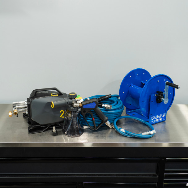 Clean Garage Active 2.0 Pressure Washer | Premium Wall Mount Detailing Package
