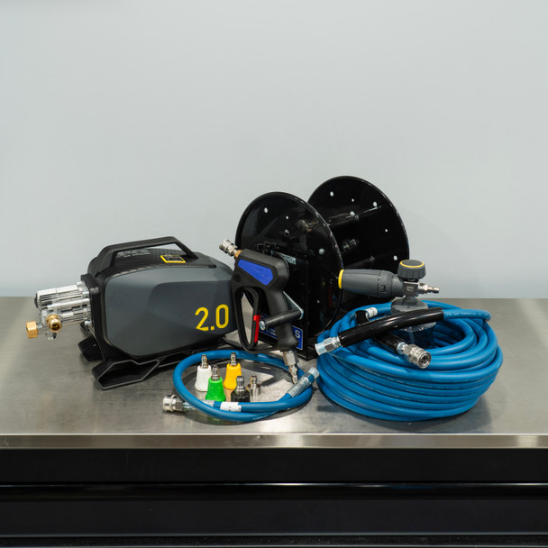 The Clean Garage Active 2.0 Pressure Washer | Premium Wall Mount Detailing Package