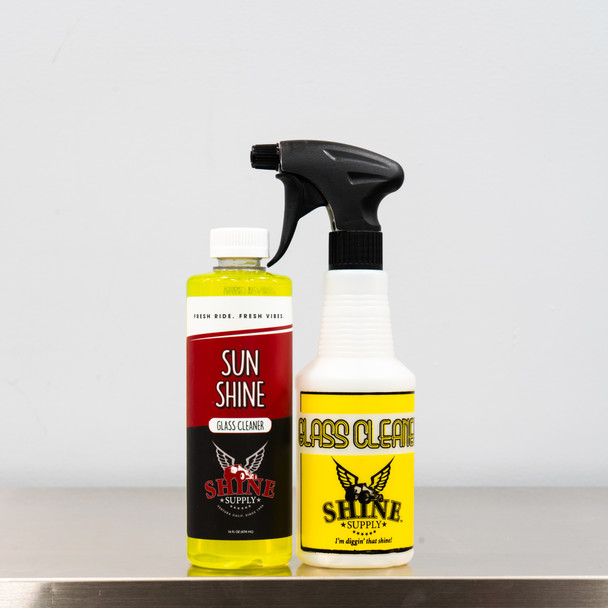 Shine Supply Sun Shine 16oz with Spray Bottle | Glass Cleaner The Clean Garage