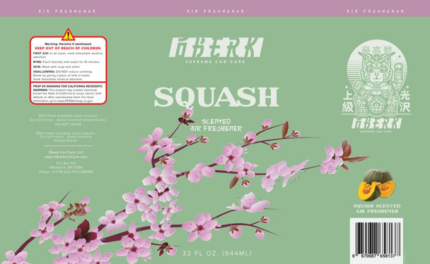 Oberk Japanese Squash Air Freshener 32oz | Odor Neutralizer | The Clean Garage