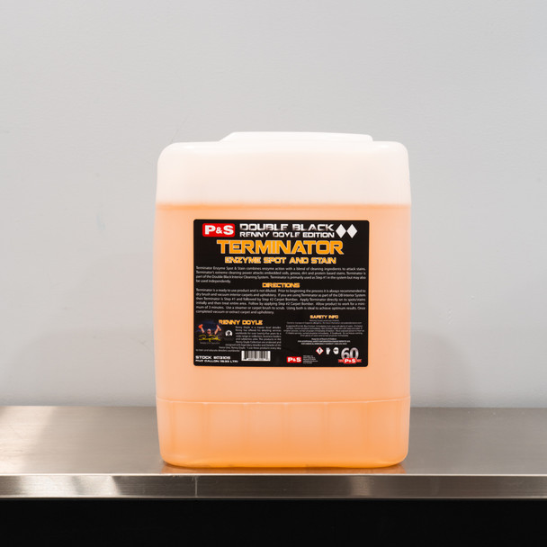 P&S Terminator 5 Gallon | Interior Cleaner Enzyme Spot & Stain Remover The Clean Garage