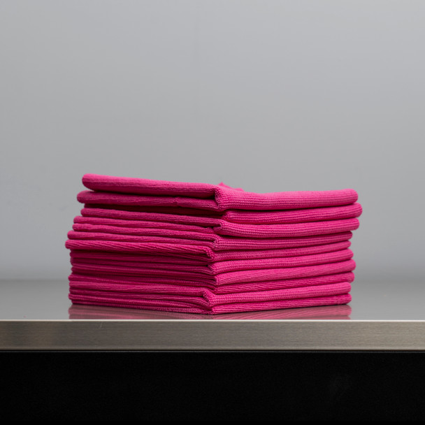 The Clean Garage Pinky Edgeless Pearl Weave Microfiber Coating Polishing Towels | 10 Pack