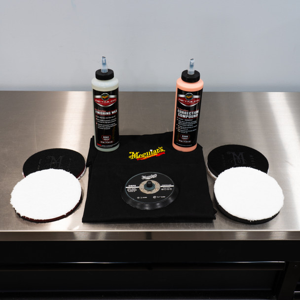 5" Meguiar's  DA Microfiber Correction System Kit | Backing Plate Pads Polish