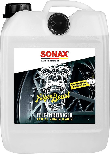 Sonax The Beast Wheel Cleaner 5 Liter | Rim Cleaner with Iron Remover 169oz | The Clean Garage