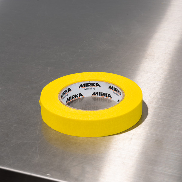 Mirka Masking Tape 120 Yellow Line | .94" x 180' Roll The Clean Garage