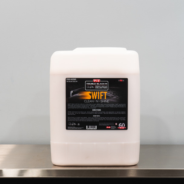 P&S Swift Clean & Shine 5 Gallon | Interior Quick Detailer and Dressing The Clean Garage