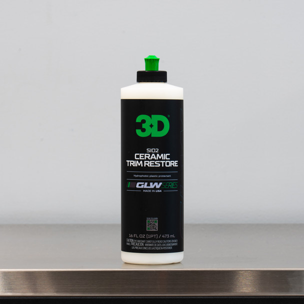 The Clean Garage | 3D GLW Series SI02 Ceramic Trim Restorer 16oz | Restores and Conditions