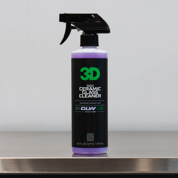 3D GLW Series SI02 Ceramic Glass Cleaner 16oz | Rain Repellent The Clean Garage