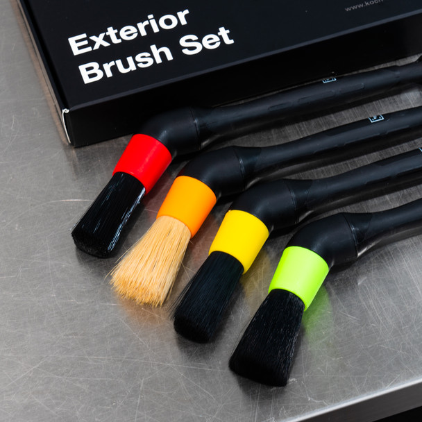 Koch Chemie Exterior Brush Set | 4 Angled Detailing Brushes