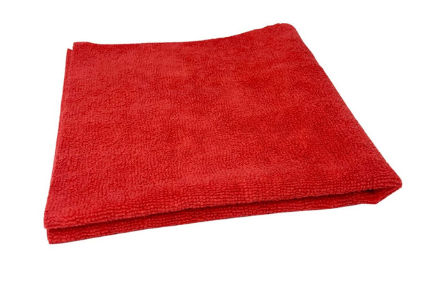 AutoFiber 300 GSM Edgeless Red Microfiber Towel | All Purpose | The Clean Garage