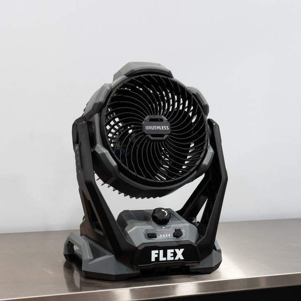 The Clean Garage | Flex Power Tools 24v Jobsite Fan Cordless | No Battery 