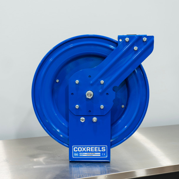 Cox Retractable Hose Reel Custom Blue | For 3/8" Air or Pressure Washer Hose 50'