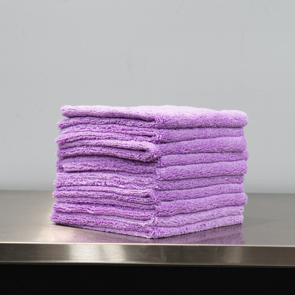 AutoFiber Detailer's Delight 550 GSM Dual Pile Towel Purple | 10 Pack | The Clean Garage