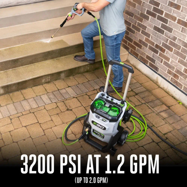 EGO Power+ 3200 PSI Cordless Pressure Washer | Kit With 2x 6.0 Ah Batteries