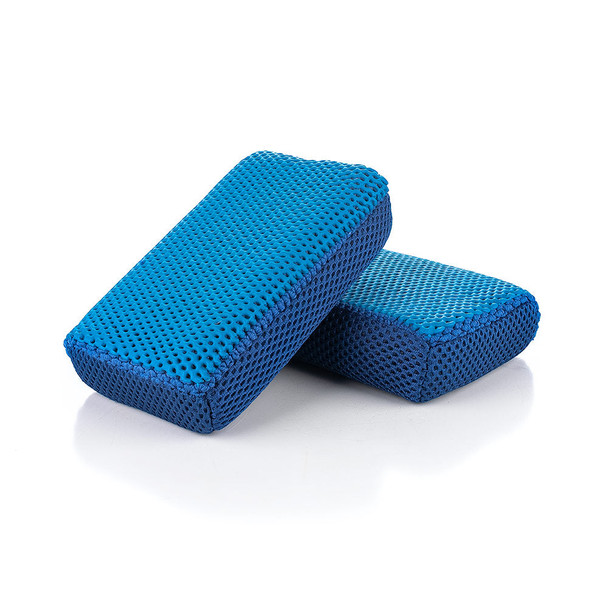 The Rag Company Clay Scrubber Blue | 2 Pack Decon Sponges | The Clean Garage