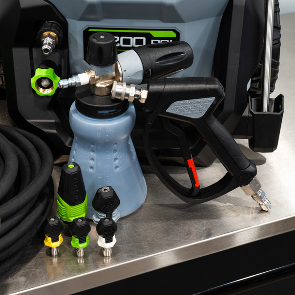 The Clean Garage EGO Power+ Cordless Pressure Washer | Level 2 Kit MTM Gunn Cannon 50' Hose